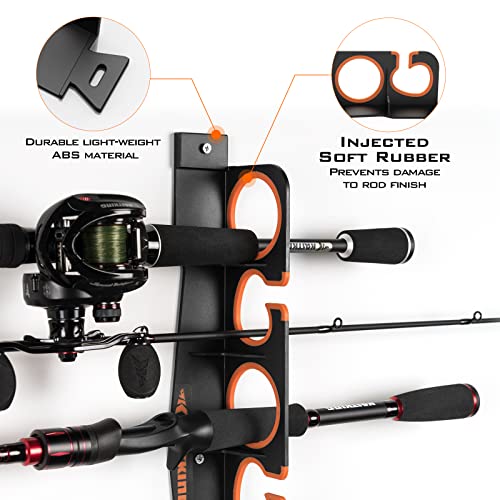 Horizontal Fishing Rod Holder (V6-1 Pack)