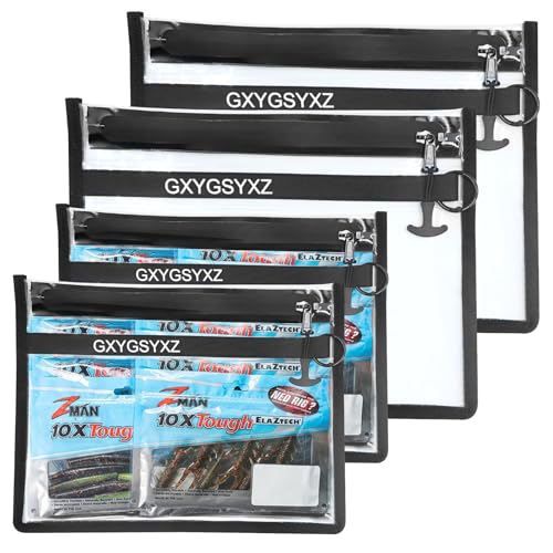 Fishing Gear Storage Bag Bait Storage Sealed Edges Waterproof Protection Durable and Sturdy Large Capacity PVC ((D-2Pack, Medium 2 Pack, Large))