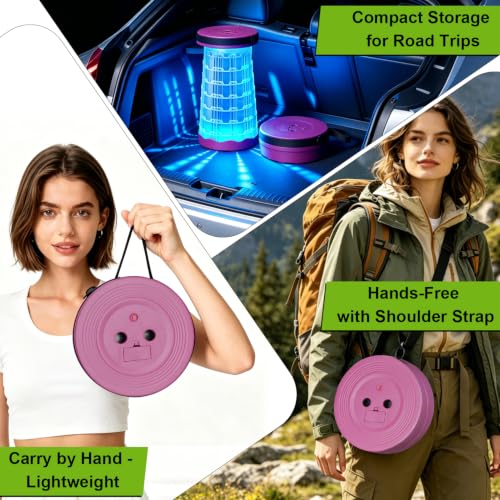 LED lantern Camping light (Purple Colorful Light)