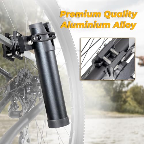 Fishing Rod Holder for Bike Quality Aluminium Alloy Adjustable Design