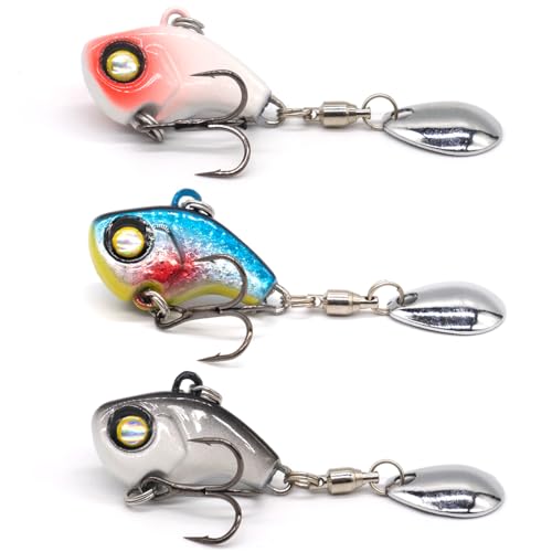 3PCS Spinner Baits Fishing Lure Kit