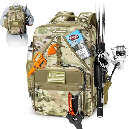 KastMate Fishing Backpack With 2 Rod Holders Water