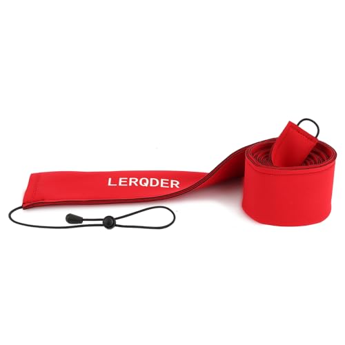 Premium Neoprene Fishing Rod Sleeves (75" / Red)