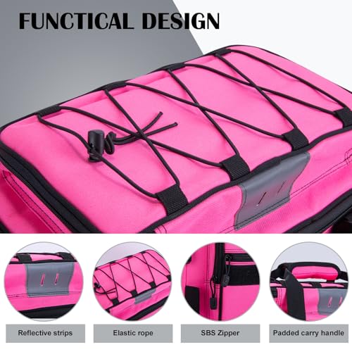 Fishing Tackle Bag with 2PCS 3600 Tackle Boxes (C1:Pink with 2 3600 Tackle Boxes / Large)