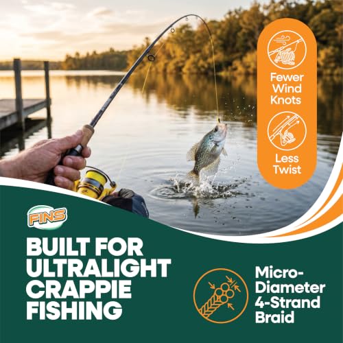Crappie Braided Fishing Line 4 (Yellow / 2000 Yards)