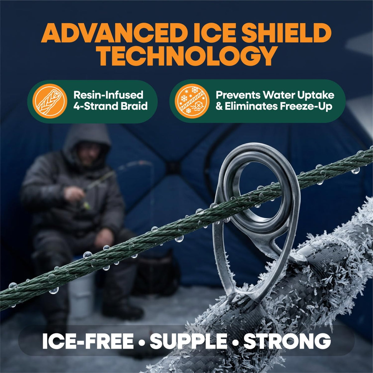 Icetamer Ice Fishing Line (Yellow / 150 Yards)