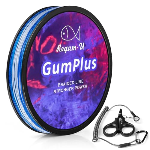 Gummax 8 Strand Braided Fishing Line (Camo Blue / 150 Yards / 80 LB)