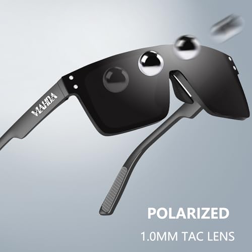 Polarized Sunglasses for Men (Black/Grey)