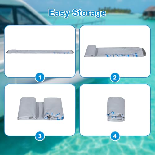 6FT 10FT Inflatable Boat Fenders for Docking (10'x18" Dark Grey)