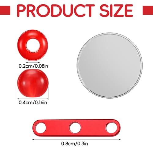 Fishing Bobber Stops and Beads Set (Red)