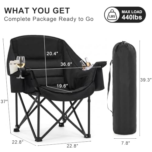 No Assembly Portable Camping Chair