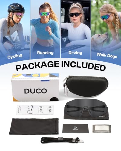 Rimless Running Cycling Sunglasses for Men Women UV400 (Black)