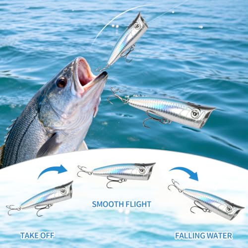 Top Water Popper Lures (5pcs scale)