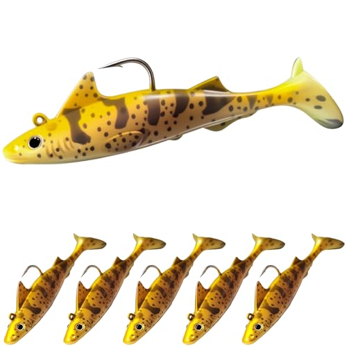 6 pcs Sharkita Jig Head Soft Pre (Galapagos Bullhead Shark)