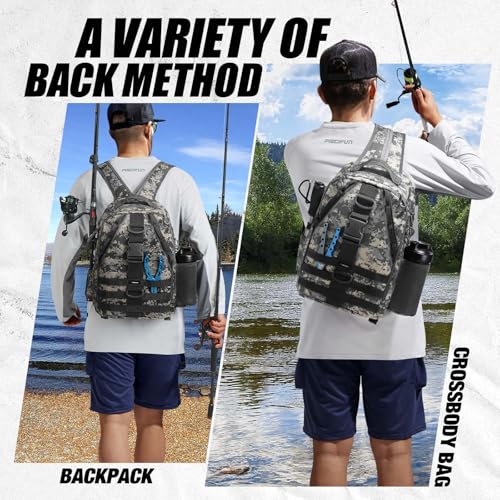 Lightweight Fishing Backpack (Digital Camouflage / Large)
