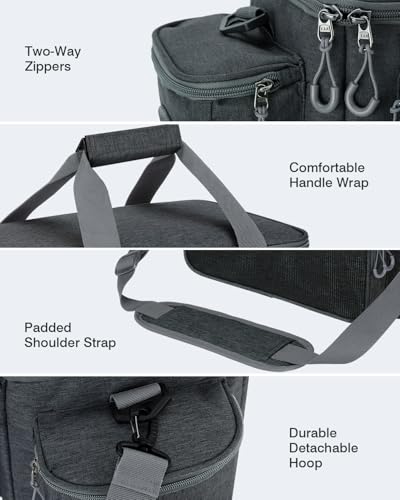 Fishing Tackle Bags for Saltwater & Freshwater (Black)