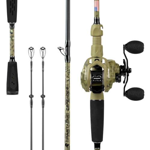 Spartacus Defender Twin (Right Reel, 6'6"- M Rod(2pcs+ Extra Tip) / Baitcasting)