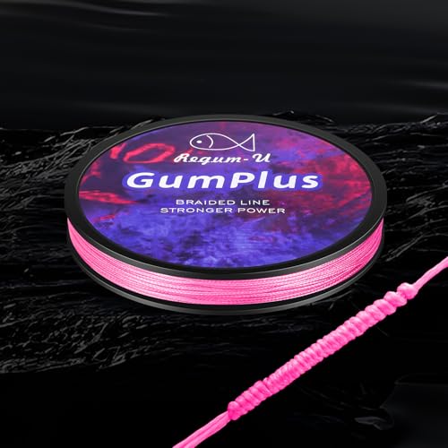 Gummax 8 Strand Braided Fishing Line (Pink / 150 Yards / 80 LB)