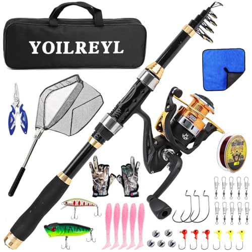 Yoilrey Fishing Rod and Reel Combo