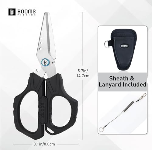 S04 Multifunction Braided Line Cutter with Retractor (Scissors With Retractor)