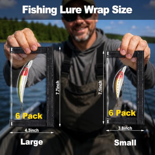 6 Pack Clear Fishing Lure Wraps (6 PACK)