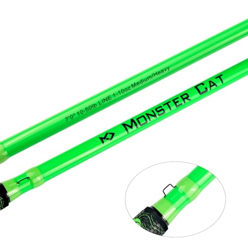 Monster Catfish Casting Rod (Green / ["Catfish Rod 7'-1pc-Medium Heavy"])