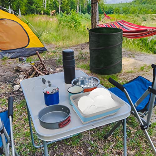 Collapsible Trash Can and Camp Sink Set