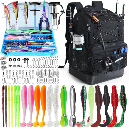 Fishing Backpack with Rod Holder
