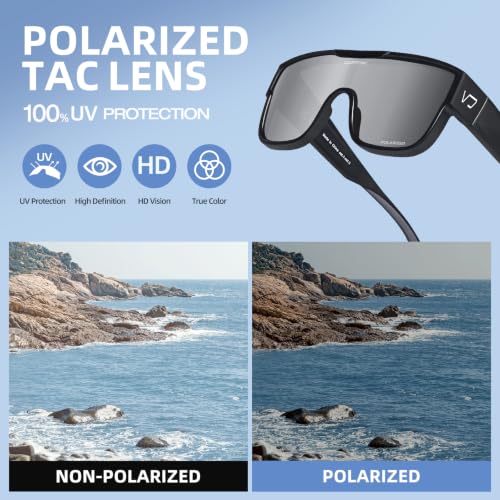 Polarized Fit Over Glasses Sunglasses for Men Women UV Protection (03-silver)
