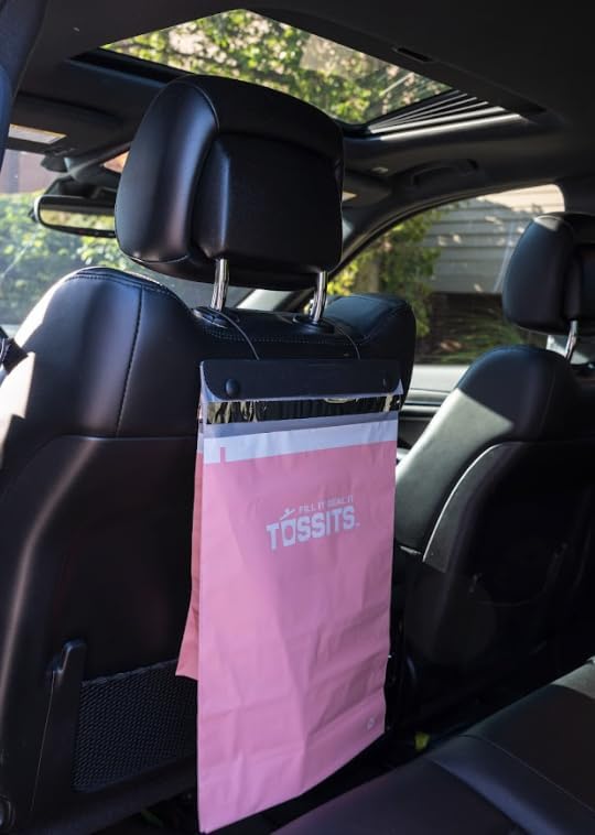 Hanging Car Trash & Garbage Bags (Pink / 21 Count)