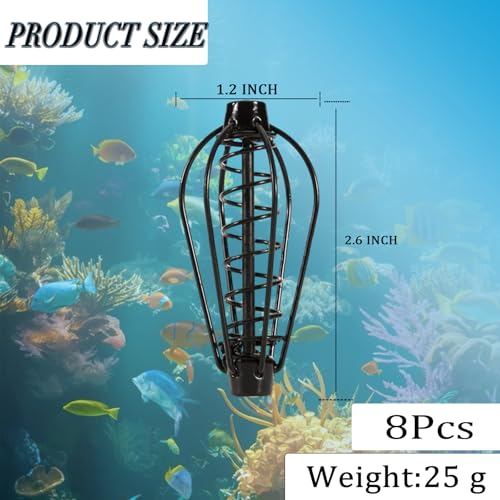 8 Pcs Spring Fishing Feeder Carp Bait Tackle Cage