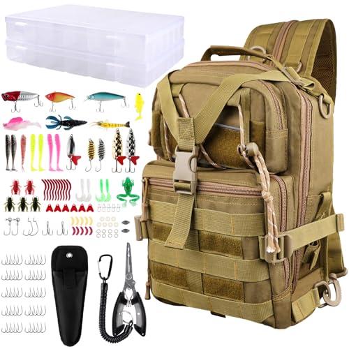 136PCS Tackle Box Backpack