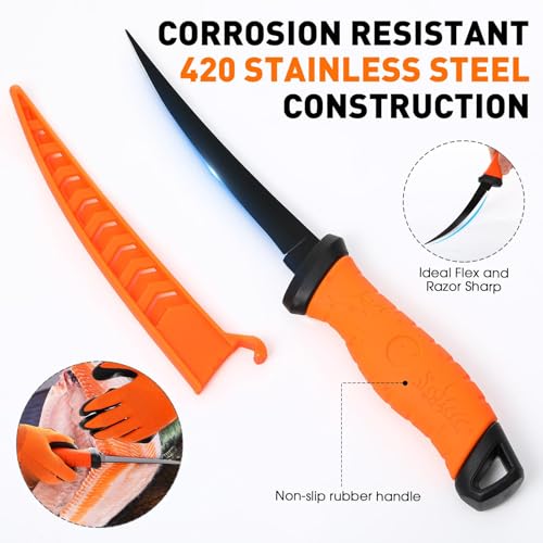 10 Pcs Fishing Tool Kit (Orange)
