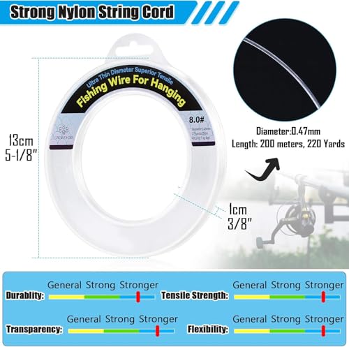 Clear Fishing Wire (0.45mm/820ft/24lb)