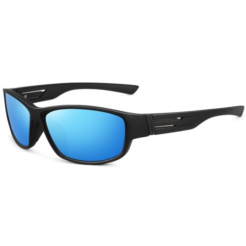 Sports Sunglasses for Men Women Polarized Classic Wrap Around Driving Cycling Golf Fishing Sun Glasses UV Protection
