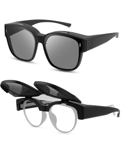 Oversized Sunglasses Over Glasses Polarized UV400 Outdoor Shades