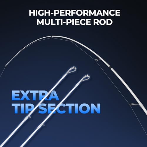 Centron Lite Travel Spinning Fishing Rod and Reel 7'0" M 3000 Reel Spinning (7'0'' M- 3000 Reel (4pcs+ Extra Tip))