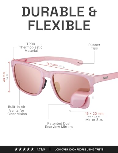 Classic Cycling Glasses with Rear (Rose)