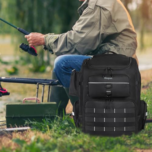 Fishing Backpack with Rod Holders