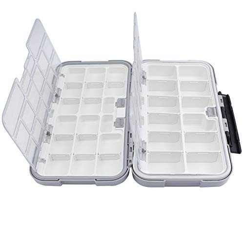 Fishing Tackle Box (Light Grey (Size: 7.8" L x 4.2" W x 1.8" H))