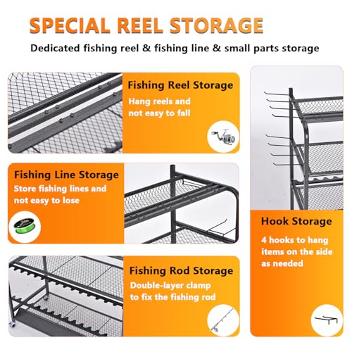 Heavy Duty Fishing Rod Rack