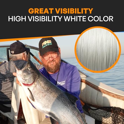 Planer Board Braided Fishing Line (White / 500 Lb - 100 Yds)