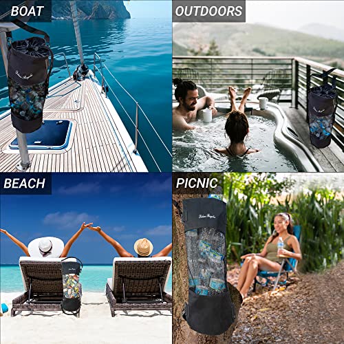 Portable Mesh Trash Bag for Boat (Black)