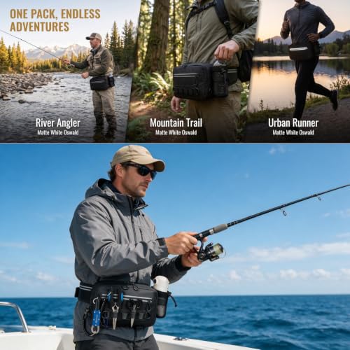 Fishing Waist Pack with Rod Holder