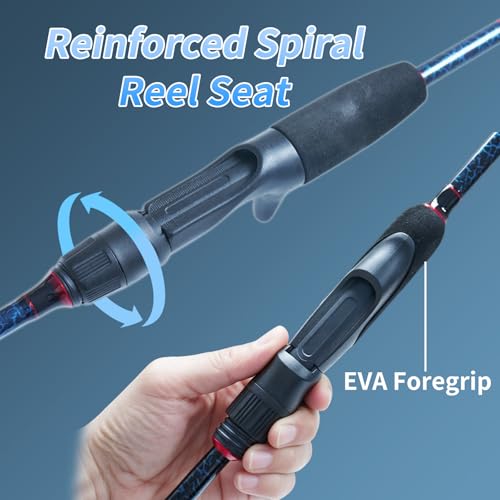 Travel Fishing Rod (BLUE/BLACK / C-Casting6'6'')