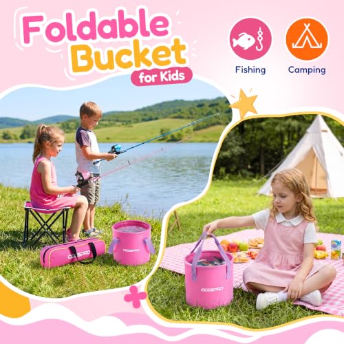 Pink Kids Fishing Pole (Light Pink 4.92ft)