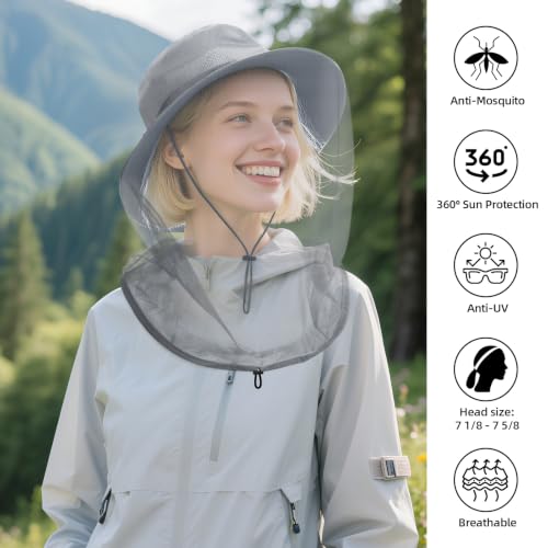 Mosquito Net Hat (7 1/8 / Grey)