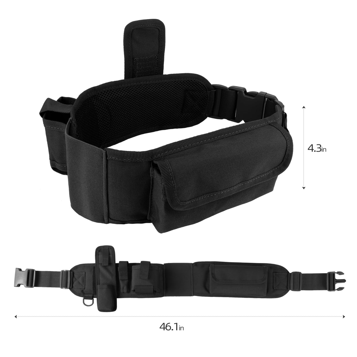 Lightweight Utility Waist Pack (Black，1)