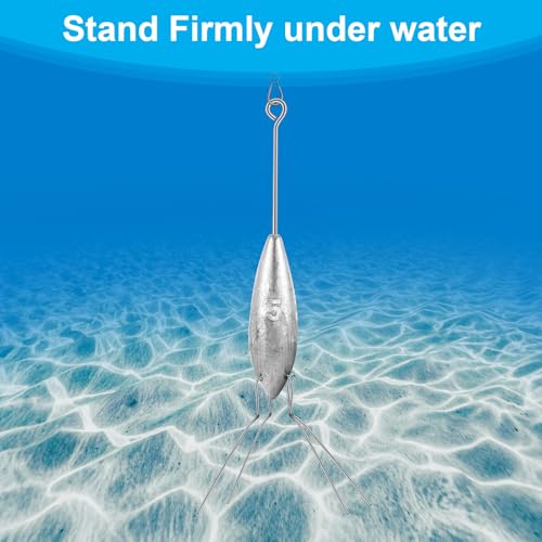 Fishing Sinker Weight Long Tail Surf Casting Lead Fishing Weights for Saltwater Fishing Gear Tackle Sinkers Fishing Weight Equipment