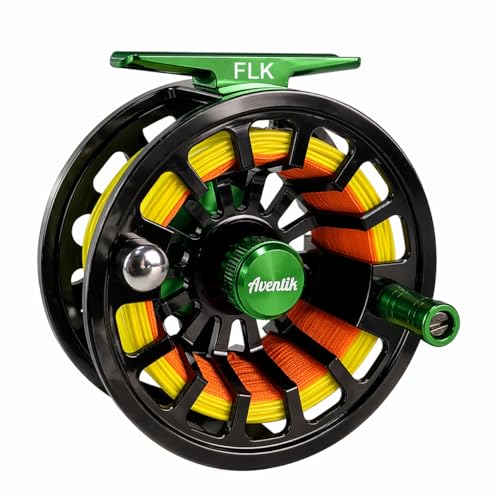 FLK II CNC Large Arbor Fly Reel Bright Oxidation Finish